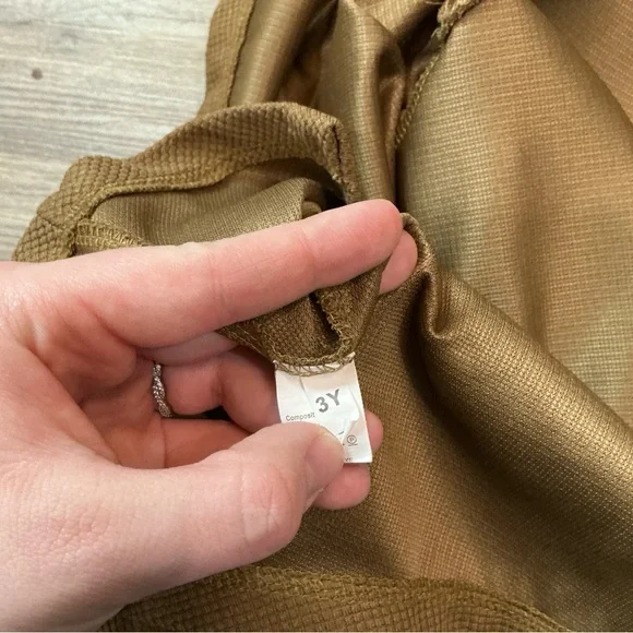 Toddler Brown Waffle Knit 2-Piece Lounge Set | Size 3Y - Picture 3 of 8